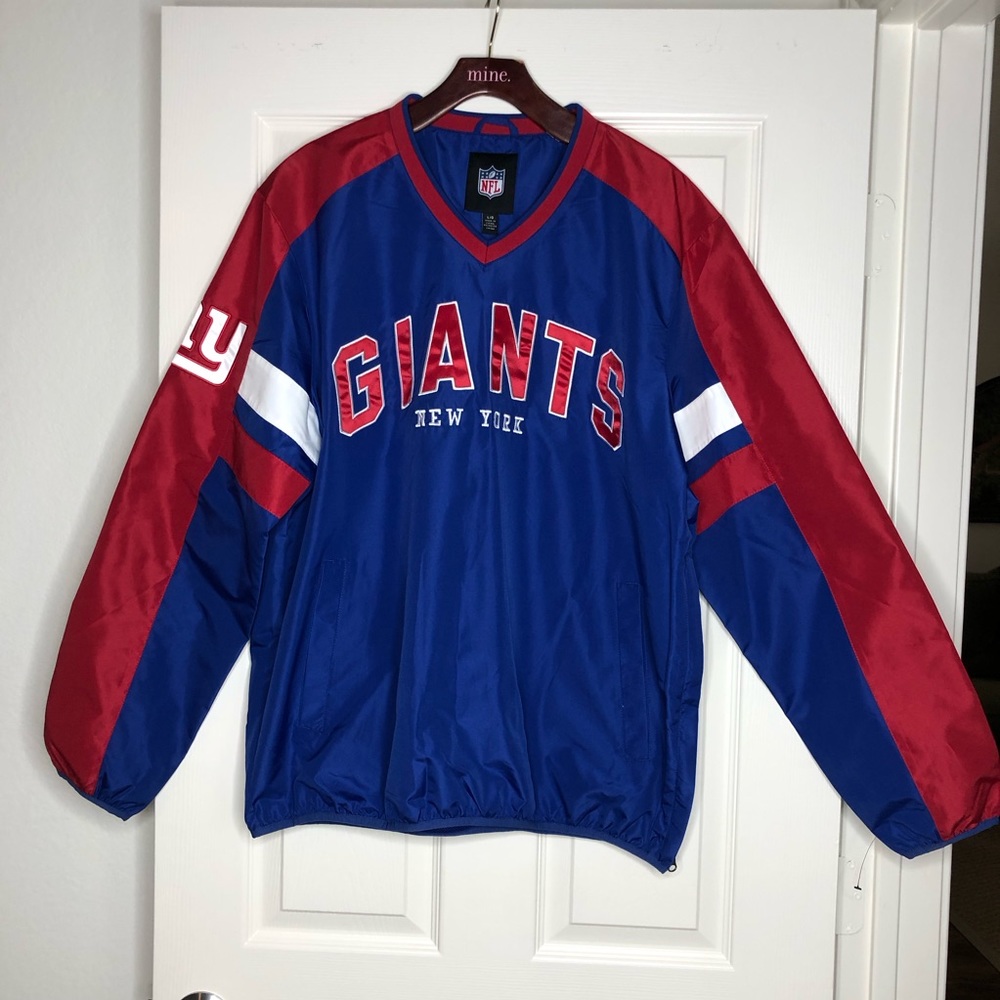 New York Giants windbreaker pullover v-neck G-III Sports Large NWOT
